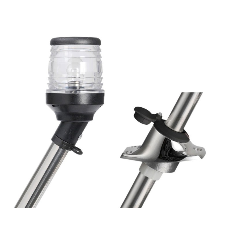 360° light pole with 30° light 60cm Black OS1114020