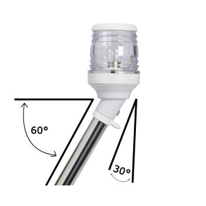 360° light pole with 30° light 60cm White OS1114022