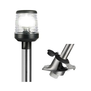 Removable 360° sloped LED pole Black body OS1116010