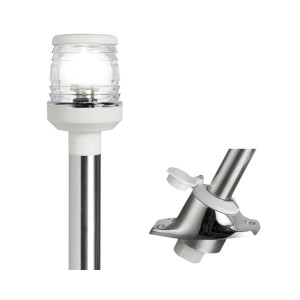 Removable 360° sloped LED pole White body OS1116011