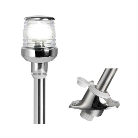 Removable 360° sloped LED pole Stainless steel OS1116012