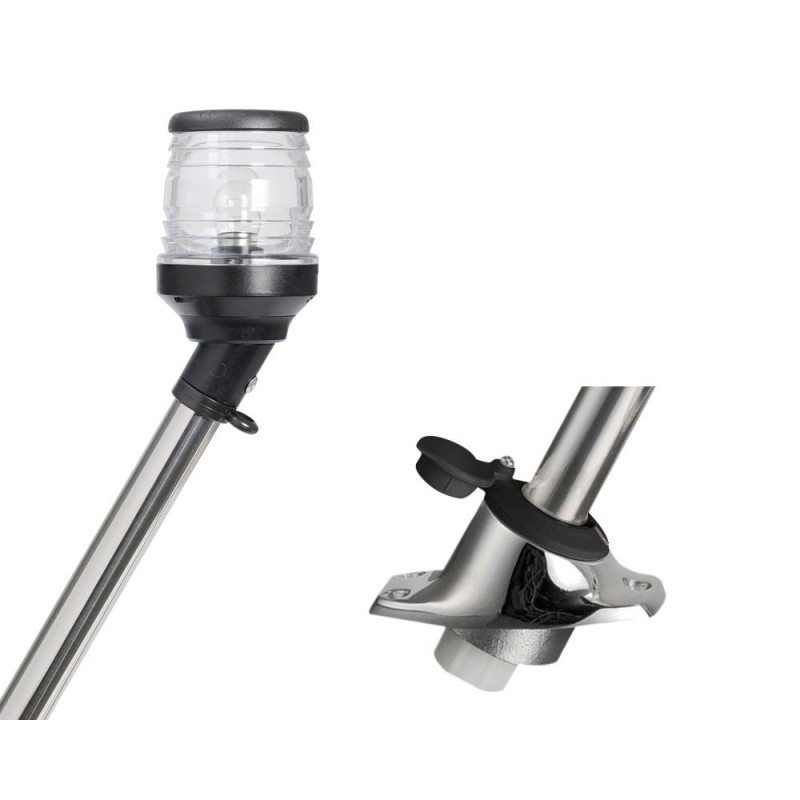 Removable light pole 30° on axis 60cm Black OS1116030