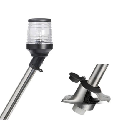 Removable light pole 30° on axis 60cm Black OS1116030