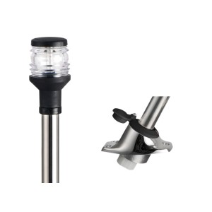 Snap-on light pole with stainless steel base 100cm OS1116110