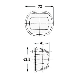 Luci di via Compact 12 Inox Verde 112,5° Destro 12V 10W 75x62,5x41mm OS1140602-0%