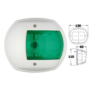 Fanale di via Maxi 20 Verde 112,5° destro 12V 15W OS1141112-0%