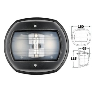 Fanale di via Maxi 20 Bianco 135° poppa 24V 15W Nero OS1141124-0%