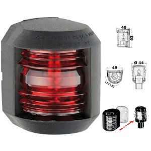 Utility 88 112.5° red navigation light Black body OS1141201