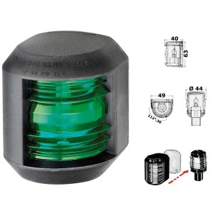 Utility 88 112.5° green navigation light Black body OS1141202