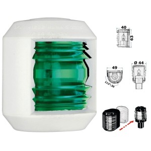 Utility 88 112.5° green navigation light White body OS1141212