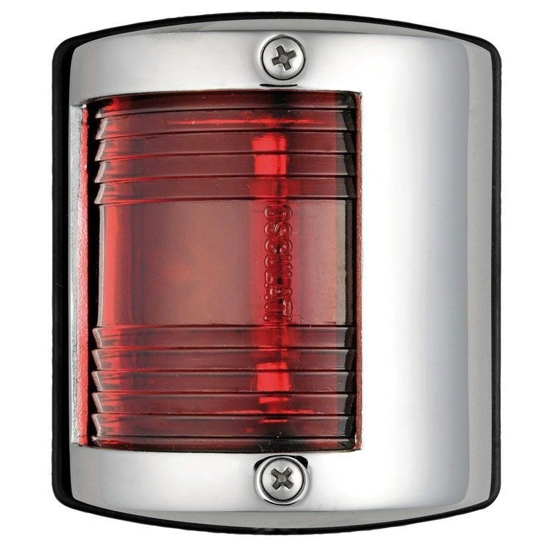 Fanalino in acciaio inox U85 Rosso a 112,5° sinistro OS1141401-0%