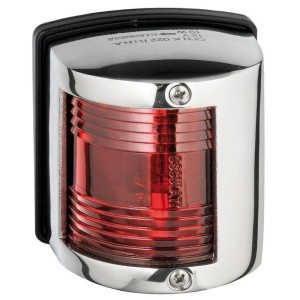 Fanalino in acciaio inox U85 Rosso a 112,5° sinistro OS1141401-0%