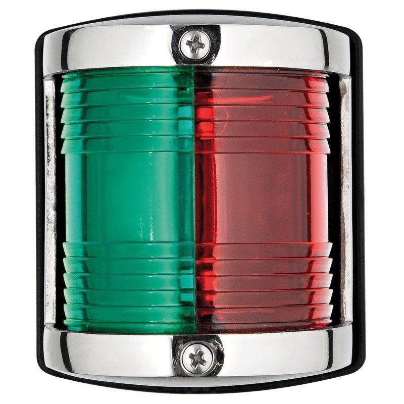 Stainless steel navigation light Green-red light 112,5°+112,5° 64x58xH75mm OS1141405