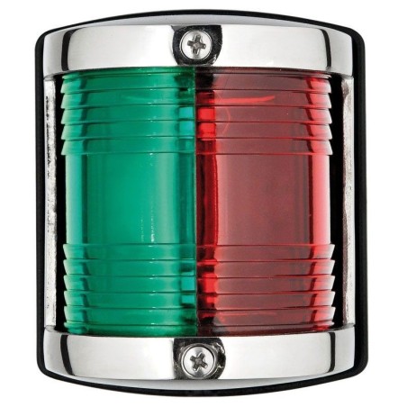 Stainless steel navigation light Green-red light 112,5°+112,5° 64x58xH75mm OS1141405