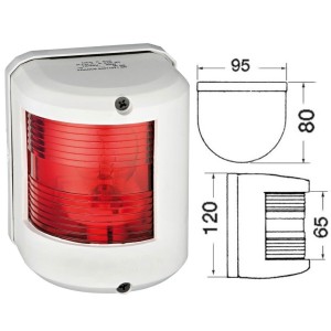 Fanale di via Utility 78 Rosso 112,5° sinistro 12V Bianco OS1142701-0%