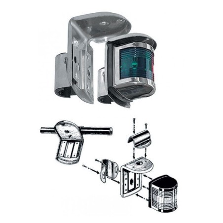 Supporto girevole in acciaio inox per fanali Tubo 22/25mm OS1143000-20%