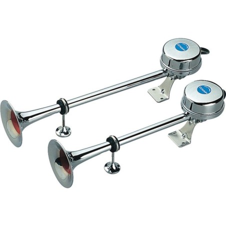 Marco EM1/2 12V 10A 370/320Hz Set Stainless Steel Electromagnetic Horn 13206012