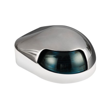 Fanale di via in acciaio inox Verde 112,5° destro 12V 8W OS1150707-0%