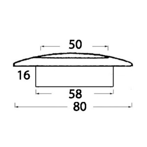 LED ceiling light for recess mounting 12V 0,6W 50Lm OS1317902