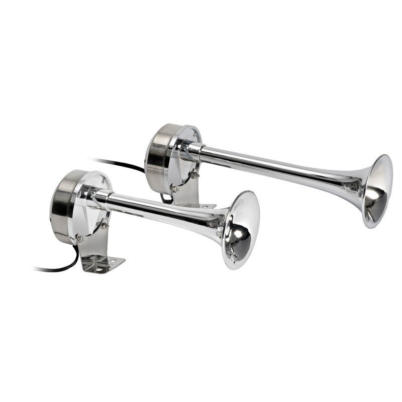 Tromba Doppia Inox 12V 210+268mm Corpo Ø82.5mm OS2145207-18%