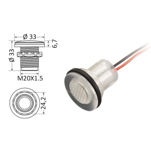 Luce di cortesia LED da incasso Bianca 12V 0,2W 12,5Lm OS1318311-0%
