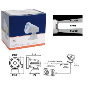 Faro elettrico One 12V 100 e 90W 2500Lm OS1322712-18%