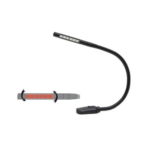 Luce da carteggio snodata a LED 12V 0,85W Luce Bianca Rossa OS1322811-18%