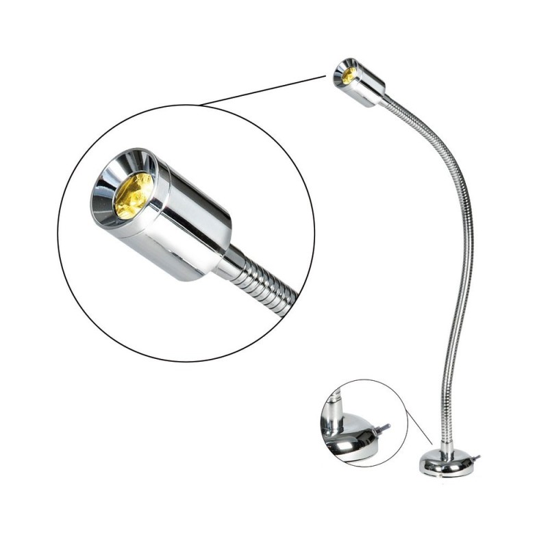 Articulated arm LED light 10W 12/24V 1,2W 52lm White light OS1323690
