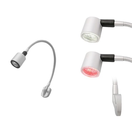 6 LED articulated arm light 12V 1,3W White + red night lights OS1323925