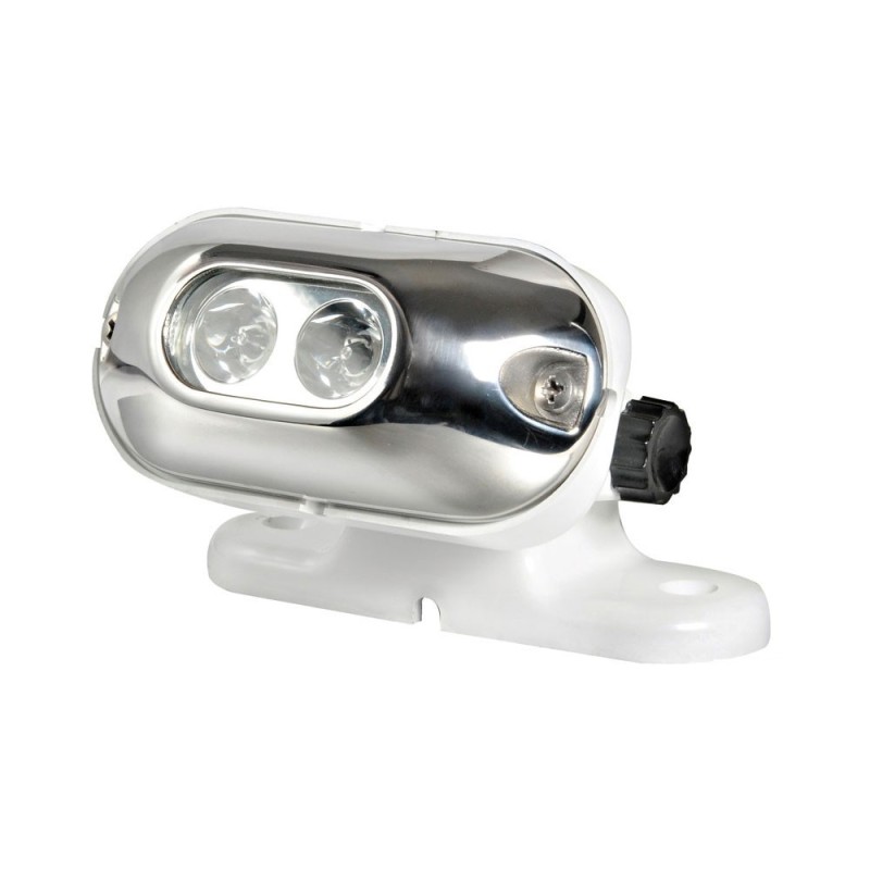Faro 2 LED con Supporto Orientabile 10W/12-24V Base Fissaggio 120x40mm OS1327052-18%