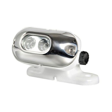 Faro 2 LED con Supporto Orientabile 10W/12-24V Base Fissaggio 120x40mm OS1327052-18%