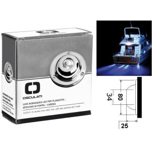 Underwater LED light 12/24V 2x5W 90Lm Blue light OS1327201
