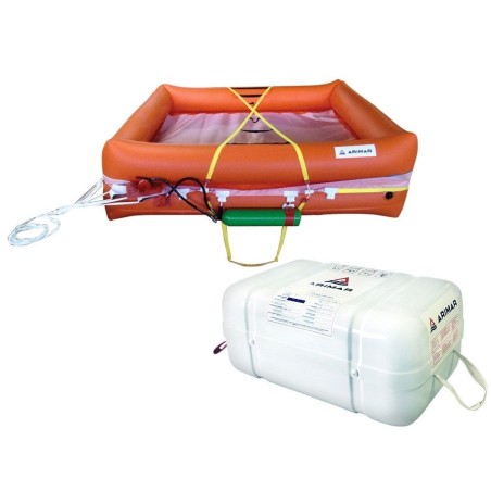 Arimar Coastal Light 6 man Life Raft within 12 miles Rigid container AR111206