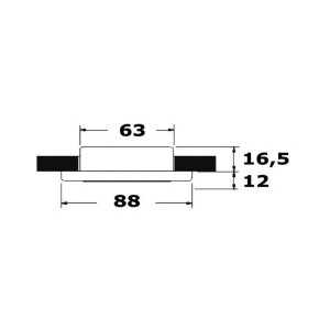 Vega 16 LED ceiling light 12/24V 4,4W White light colour OS1343311