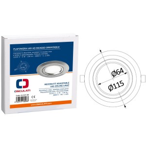 LED adjustable rotating ceiling light 12/24V 4W 3000K OS1343721