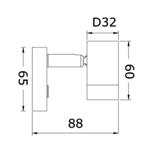Dimming LED Spotlight 10/30V 1W White light 3000K OS1343955