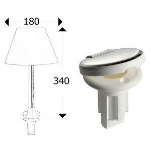 Extractable table lamp 12V 10W OS1344003