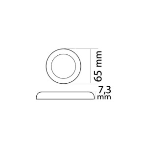 Procion LED ceiling light 12/24V 1,3W White light 3000K OS1344111