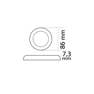 Procion LED ceiling light 12/24V 2,6W White light 3000K OS1344225