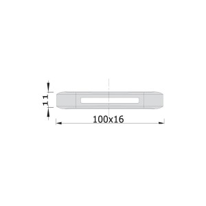 Luce di cortesia Andromeda LED Blu 12/24V 0,5W OS1348241-18%