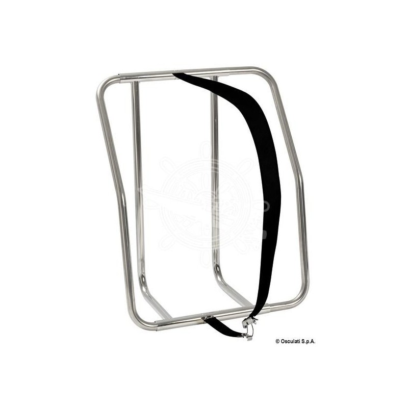 Universal liferaft holder for fast launching Vertical on the wall or on the pulpit OS2270001