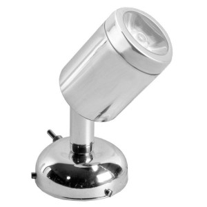 Faretto LED 12V 3W 85Lm 2900-3200K 1LED HD Angolo 24° in Acciaio Inox Lucido OS1390401-18%