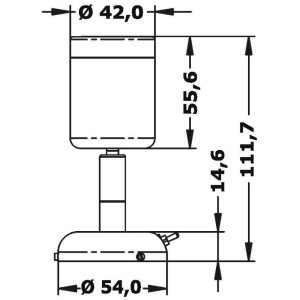 Faretto LED 12V 3W 85Lm 2900-3200K 1LED HD Angolo 24° in Acciaio Inox Lucido OS1390401-18%