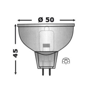 MR16 24V 35W 50mm G4 Halogen bulb OS1425858