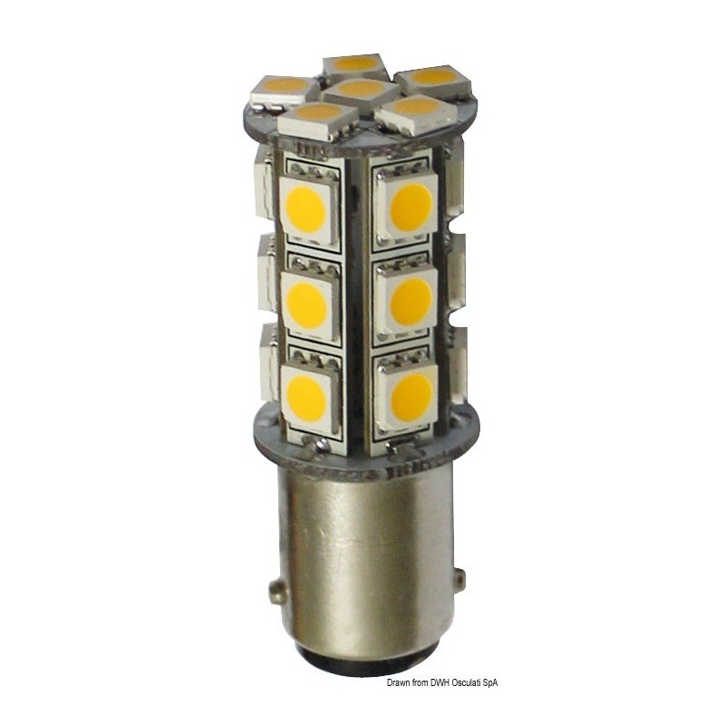 Lampadina BA15D LED 12/24V 3,6W 264Lm 2700K Bianca Calda OS1444312-18%