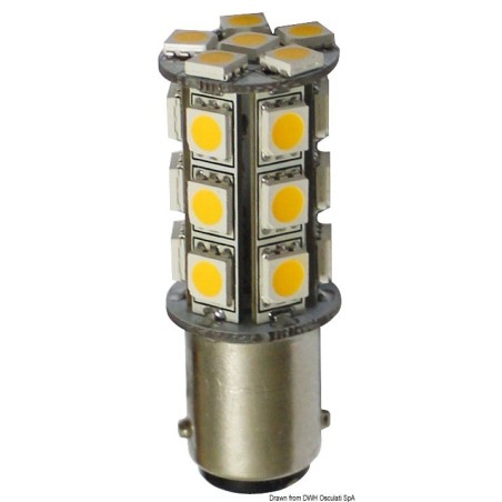 Lampadina BA15D LED 12/24V 3,6W 264Lm 2700K Bianca Calda OS1444312-18%