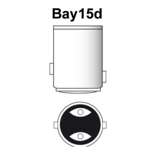 Lampadina LED BAY15D 12/24V 2,5W 240 Lumen Luce Bianca 3000K OS1444401-18%