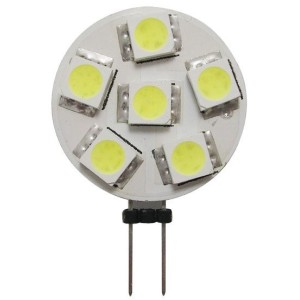 Lampadina 12/24V 1,2W 2700K 6LED G4 24mm attacco laterale OS1445005-18%