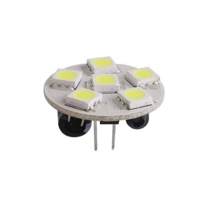 Lampadina 12/24V 1,2W 2700K 6LED G4 24mm attacco posteriore OS1445006-18%