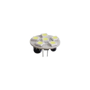Lampadina 12/24V 1,2W 2700K 6LED G4 24mm attacco posteriore OS1445006-18%